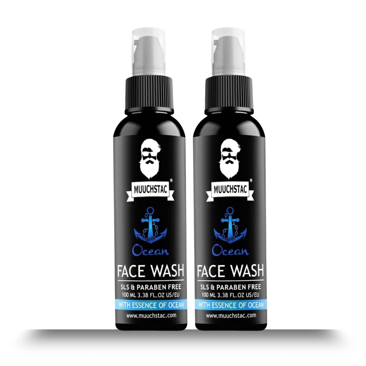 Muuchstac Ocean Facewash for Men 2 PC – Deep Cleansing & Oil Control